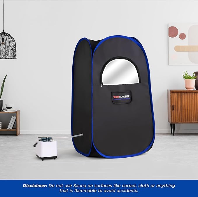 Sauna de Vapor Plegable Portátil para Hogar 1100W con Control Remoto miniatura 7