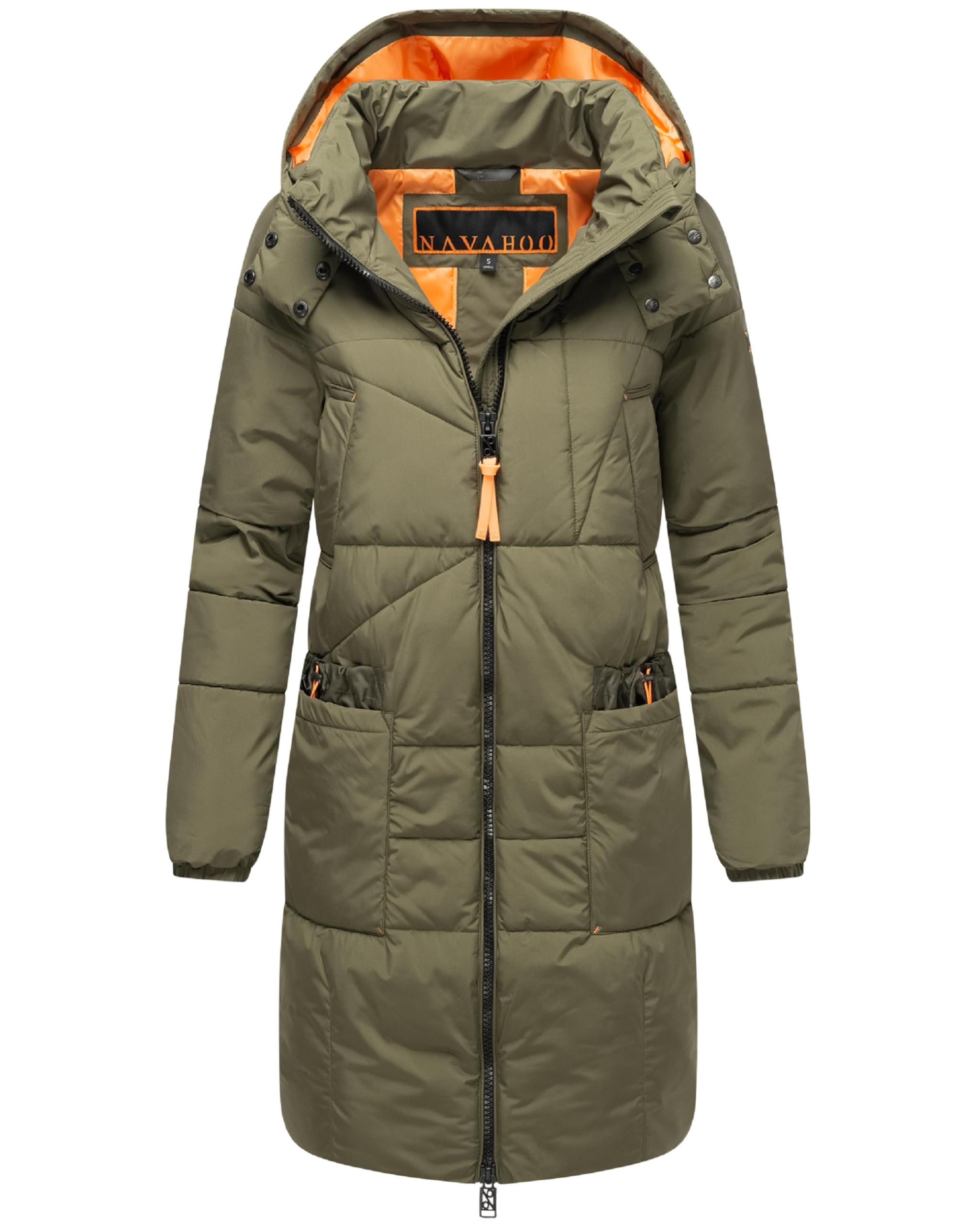 Navahoo Women's Winter Coat, Warm Quilted Coat with Hood Bliblablubb 14 XS-6XL, S