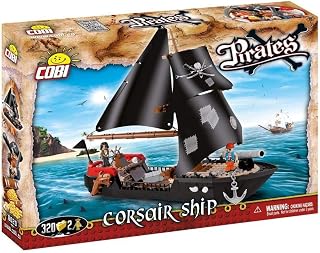 Piratas Corsair Blocos Para Montar, Cobi Blocos de Montar, 6020, Preto, 320 Peças