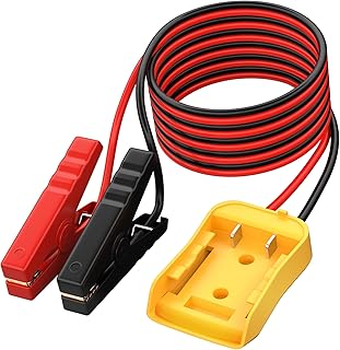 6FT Jumper Cable Clamps with Power Wheel Battery Adapter 20V Battery Jumper Starter for Car Jump Starting Using Tool