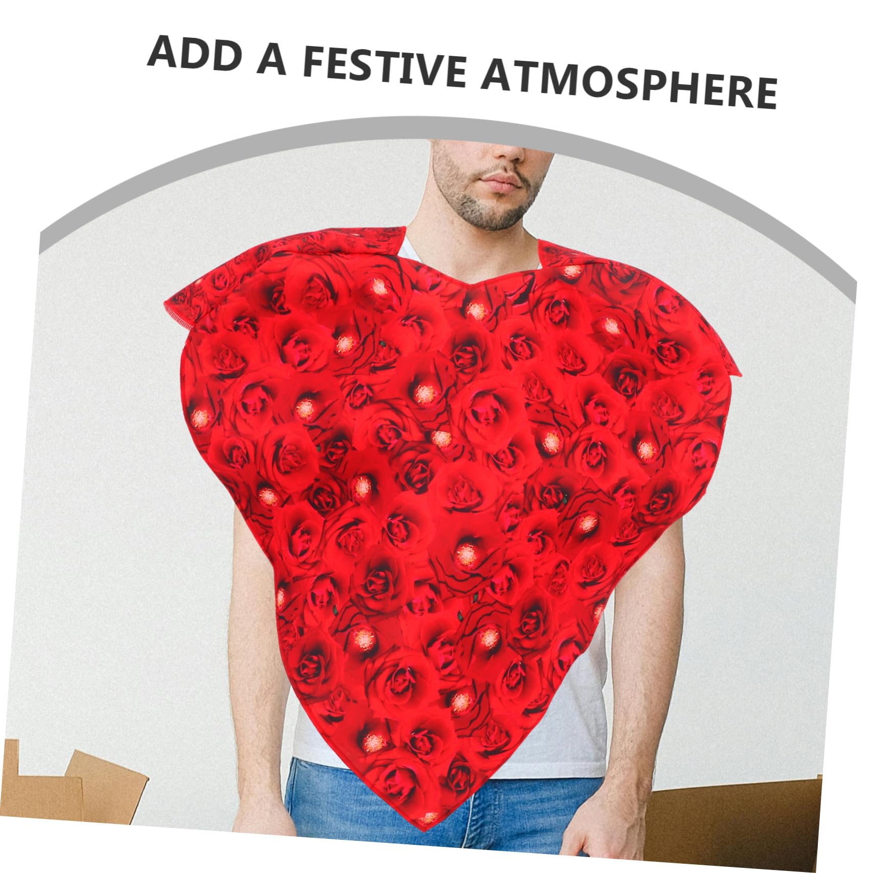 HEMOTON Costume Cuore per Adulti Leggero e Flessibile Abito per Feste e Cosplay Romantico Outfit per Eventi Matrimoni e Celebrazioni di Gruppo