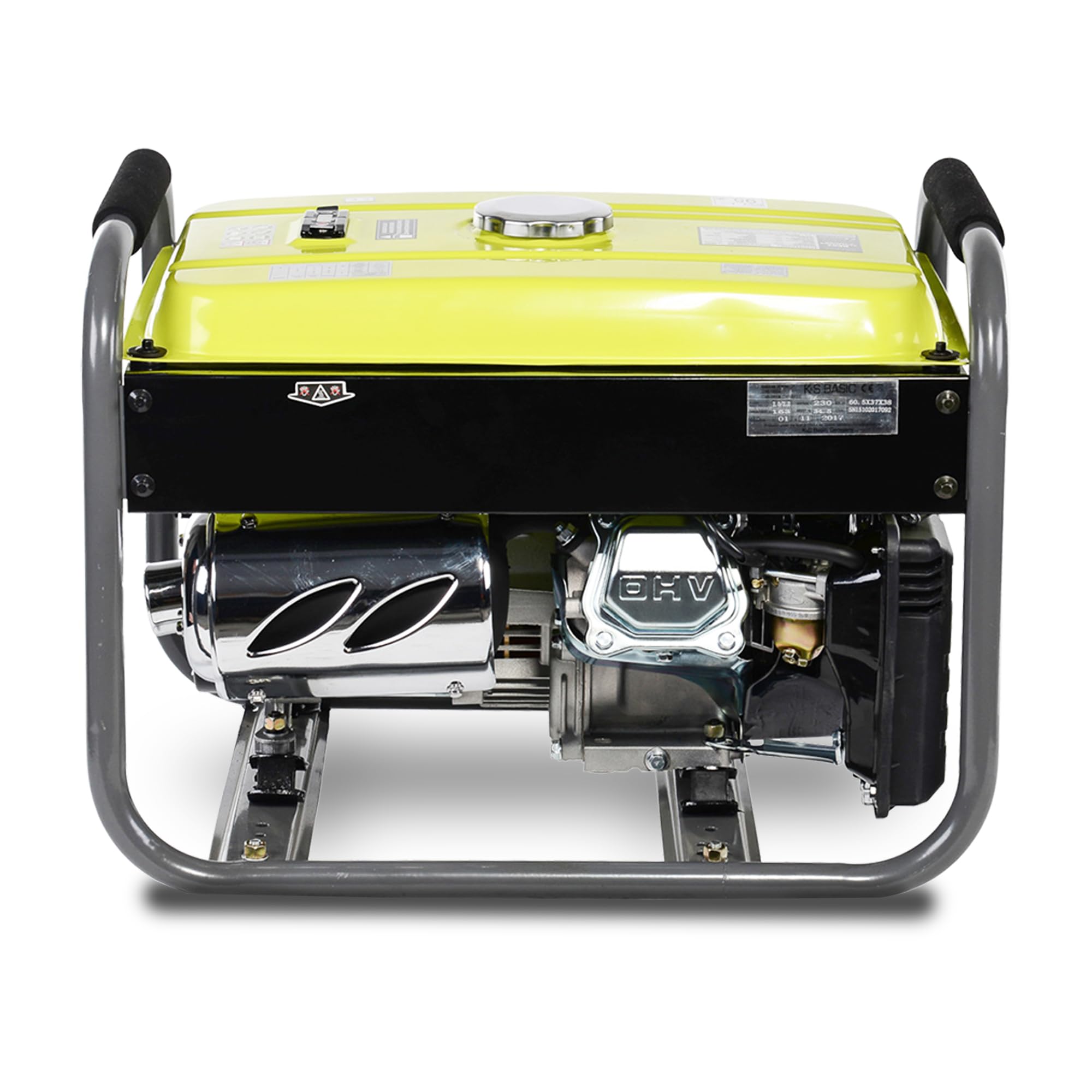 KSB 2800C - Generatore di corrente, 6,5 CV, motore a benzina a 4 tempi, in rame, regolatore di tensione automatico (AVR), 2800 Watt, 16 A, 230 V, per uso domestico e tempo libero
