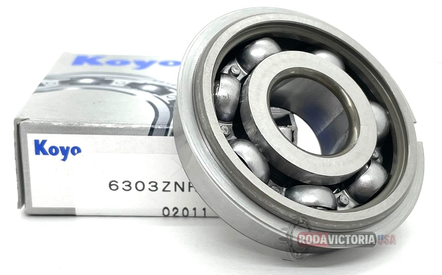 KOYO Japan 6303 ZNR Ball Bearing c/w Groove & Snap Ring 17x47x14mm