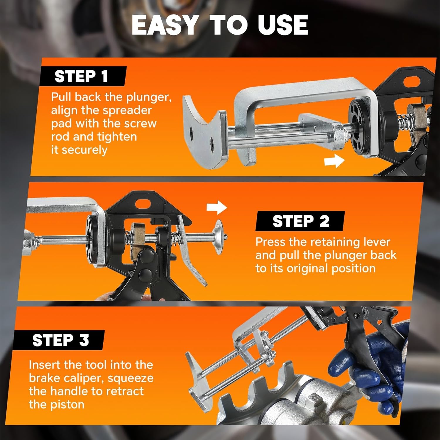 24300 Speedy Brake Pad Spreader & 25750 Dual Piston Brake Caliper Compressor