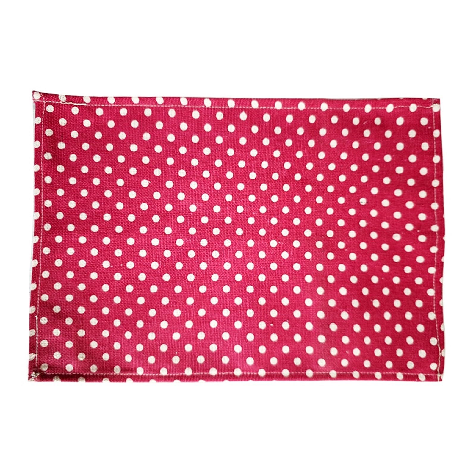 Tapis de table en tissu polyester imprimé à pois 30x40cm pour vaisselle