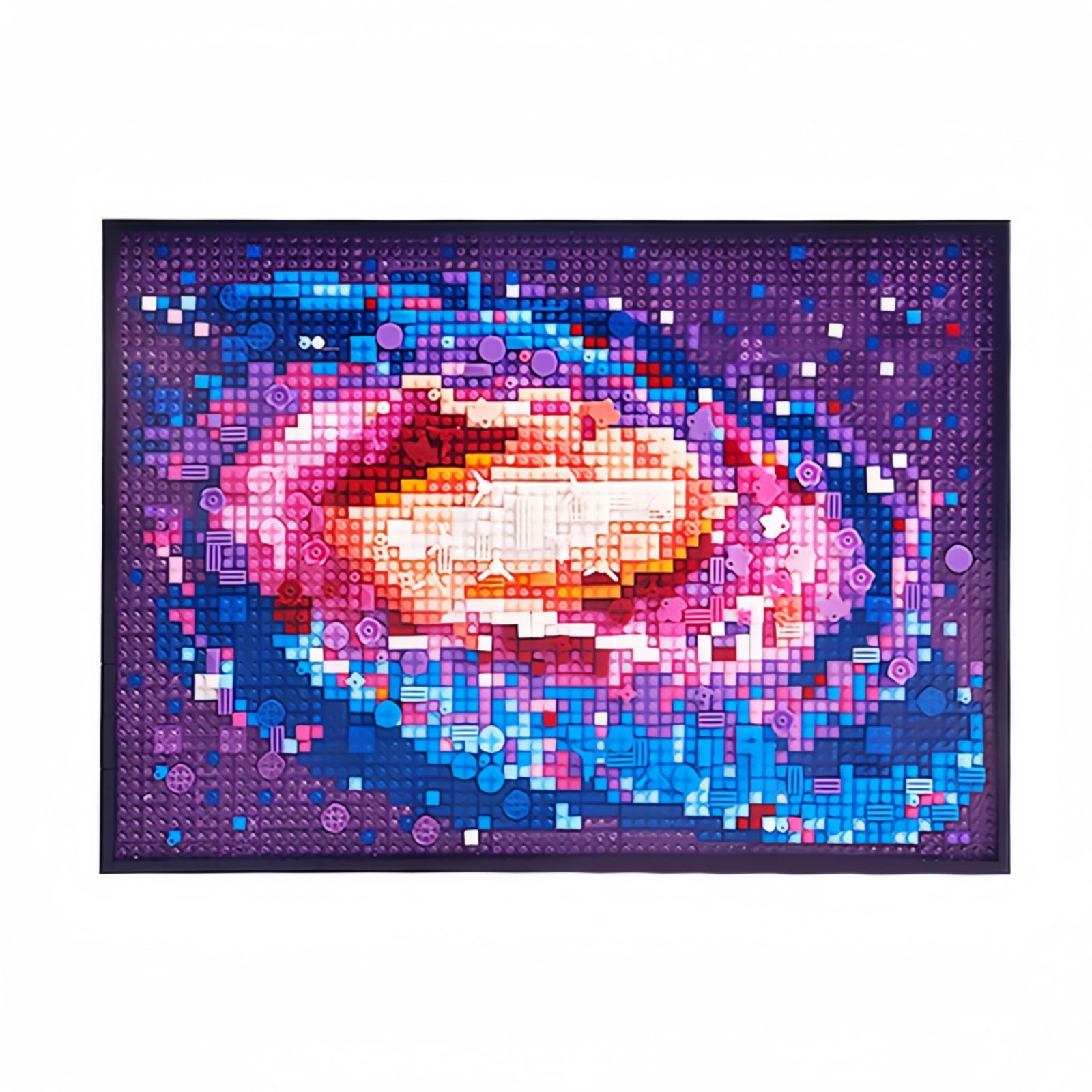 The Milky Way Galaxy Building Kit for Adults, 2200 Pcs Wall Art Micro Mini Building Blocks, DIY Universe Galaxy Pixel Art Decor with Stand, Unique Space Collection Gift for Teens 14+