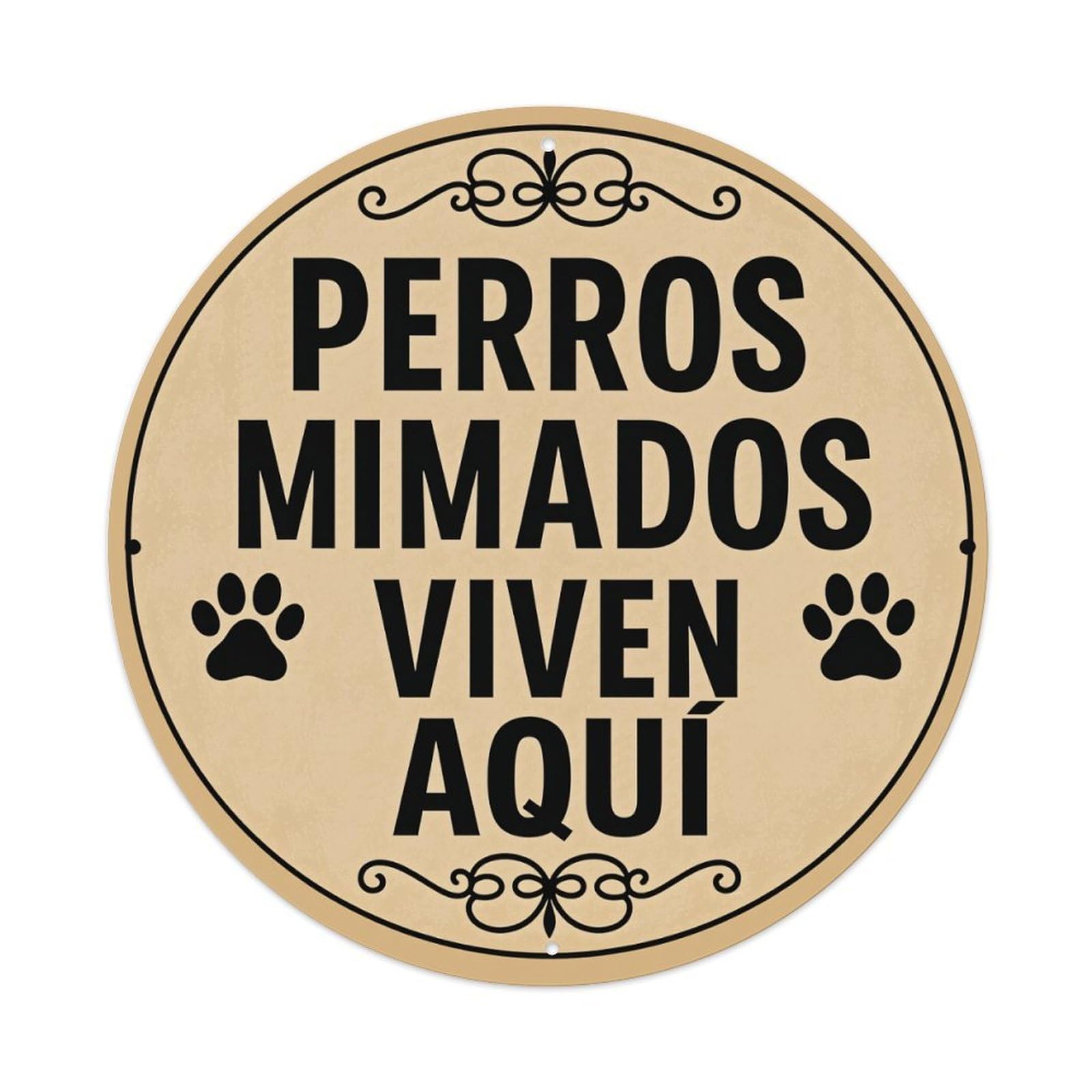 Pampered Dogs Live Here Metal Tin Sign Vintage Garden Bedroom Cafe Bar Man Cave Home Wall Decor Metal Poster 8x8 inches