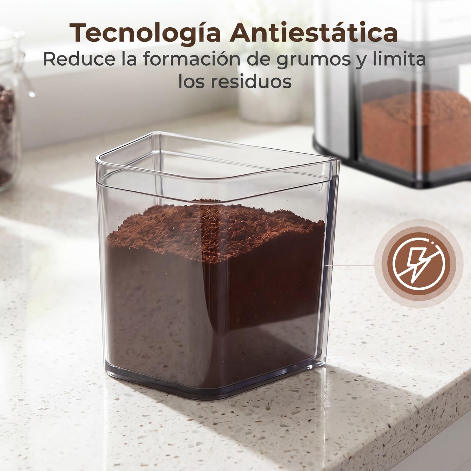 COSTWAY Molinillo Café Eléctrico, 60 Ajustes de Molido, Acero Inoxidable