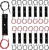 Vista 15 de 3 unids 2 AA titular de la batería USB hembra Socket 2 AA caja de batería titular con cubierta e interruptor de encendido/apagado