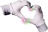 Fun Central 2 Pieces - LED Rave Gloves - Flashing Light Up with Finger Lights - White
