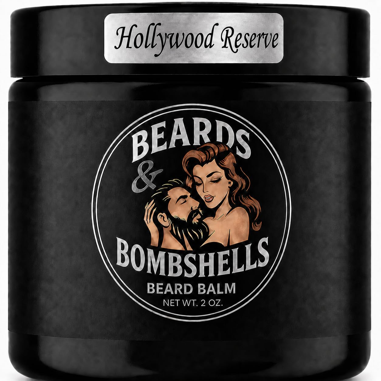 Beards & Bombshells Beard Balm for Men, Medium Hold, Non-Greasy Styling Balm, Softens Beard Hair, Tames Flyaways & Frizz, Lone Star Legacy Scent, 2 oz (Lone Star Legacy)