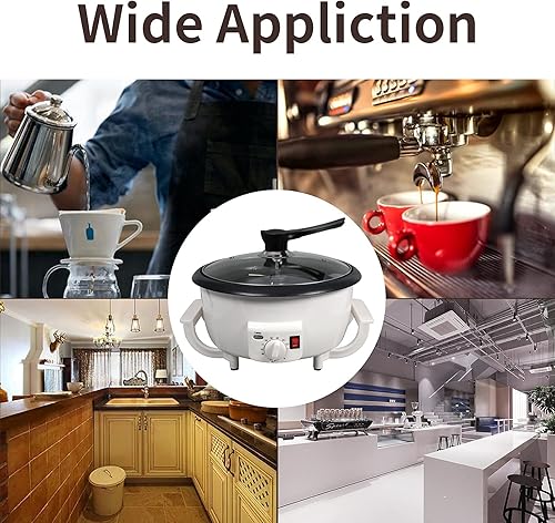 Miniatura 8 de Tostadora de café para uso doméstico, máquina eléctrica de café en grano de 28.22 oz de capacidad con temporizador 32.0-464.0 °F antiadherente para