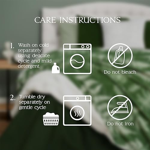 Miniatura 6 de Northwest Ashford Home Essentials - Manta de seda al tacto acanalada, individual (60 x 80 pulgadas), Lynwood Botanical