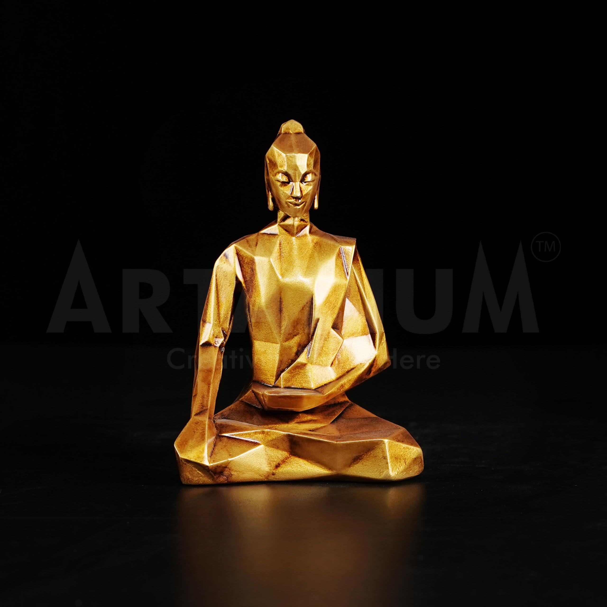 Artarium Meditating Origami Buddha Statue Lord Buddha Idol