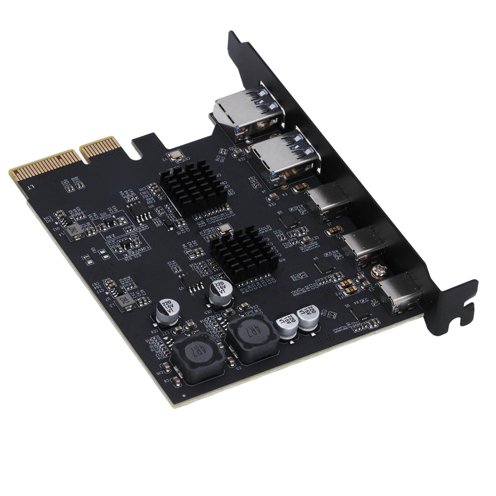 Scheda di Espansione PCIe USB 3.2 Gen 2, 10 Gbps 5 Porte Tipo A
