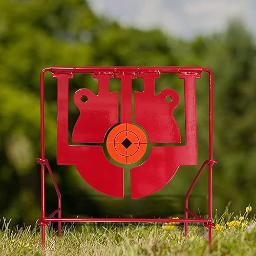 Miniatura 6 de Atflbox Objetivo de reajuste de pistola de pellets 5 en 1, rifles de pistola de aire giratorio de metal pesado y pistolas de tiro para exteriores y