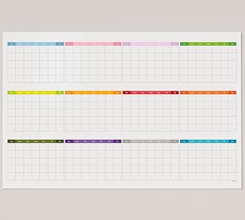 Dry Erase Undated Wall Calendar Planner 2739 in Double-Sided Reusable Yearly Planner with Undated Planning Board & 2026 Calendar Reference, Large Laminated Write & Wipe Wall Calendar for Home, Office, Classroom Rolled Poster.