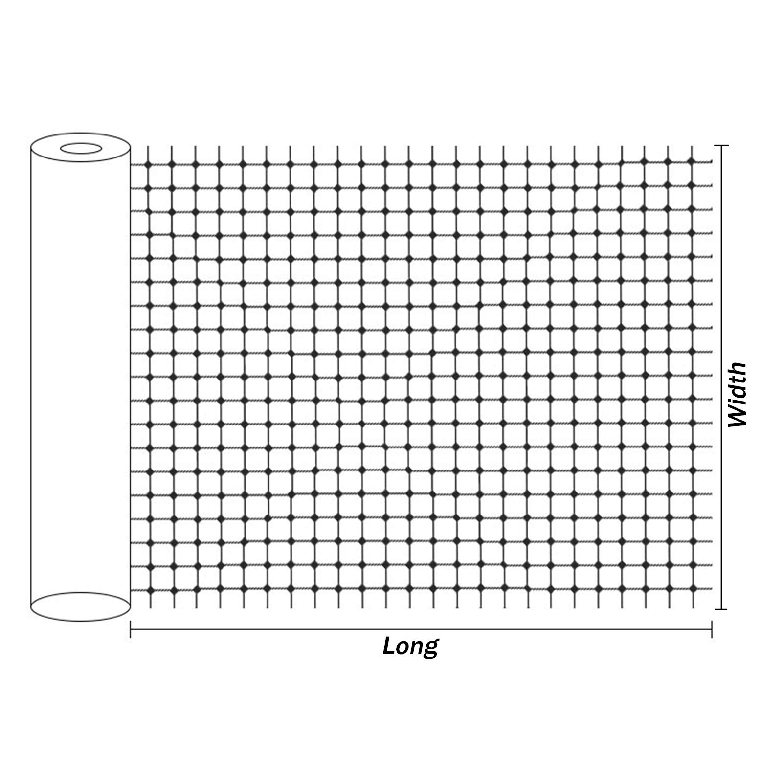 Giardino Rete Da Recinzione, Leggero Reti Di Sicurezza, Riciclabile Plastica Barriere, Maglia 3x3cm Anti Ruggine I Piccoli Animali Non Possono Strappare Con 50 Fascette(1x5m)