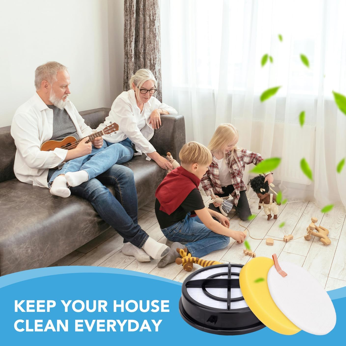 16871 1650 Filter Replacement Compatible with Bissell Pet Hair Eraser Upright Vacuum - Replacements Model 27909 1650 1650A 2281 2475 2790 2817 Part 1608861 1608860-4 + 4 + 4 Pack