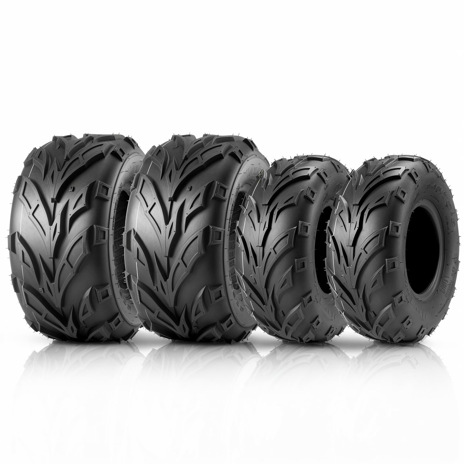 Amazon.com: MaxAuto Set of 4 ATV Tire 145/70-6 &16x8-7 Mini Bike
