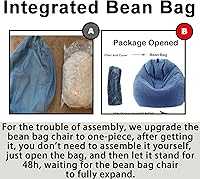 Vista 4 de LPMOERA Puf de espuma viscoelástica para niños/adolescentes con relleno redondo para niños, para sala de estar, dormitorio, dormitorio