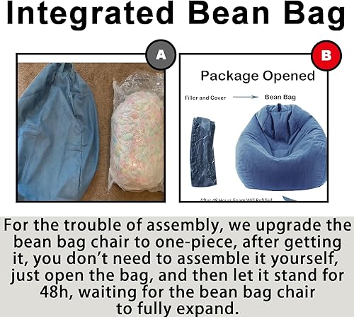 Miniatura 4 de LPMOERA Puf de espuma viscoelástica para niñosadolescentes con relleno redondo para niños, para sala de estar, dormitorio, dormitorio universitario,