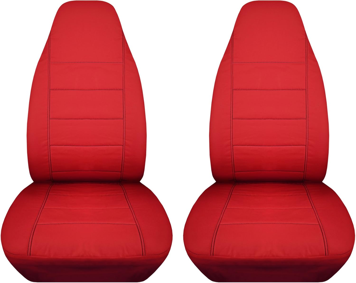 Totally Covers Solid Car Seat Covers Red SemiCustom Fit