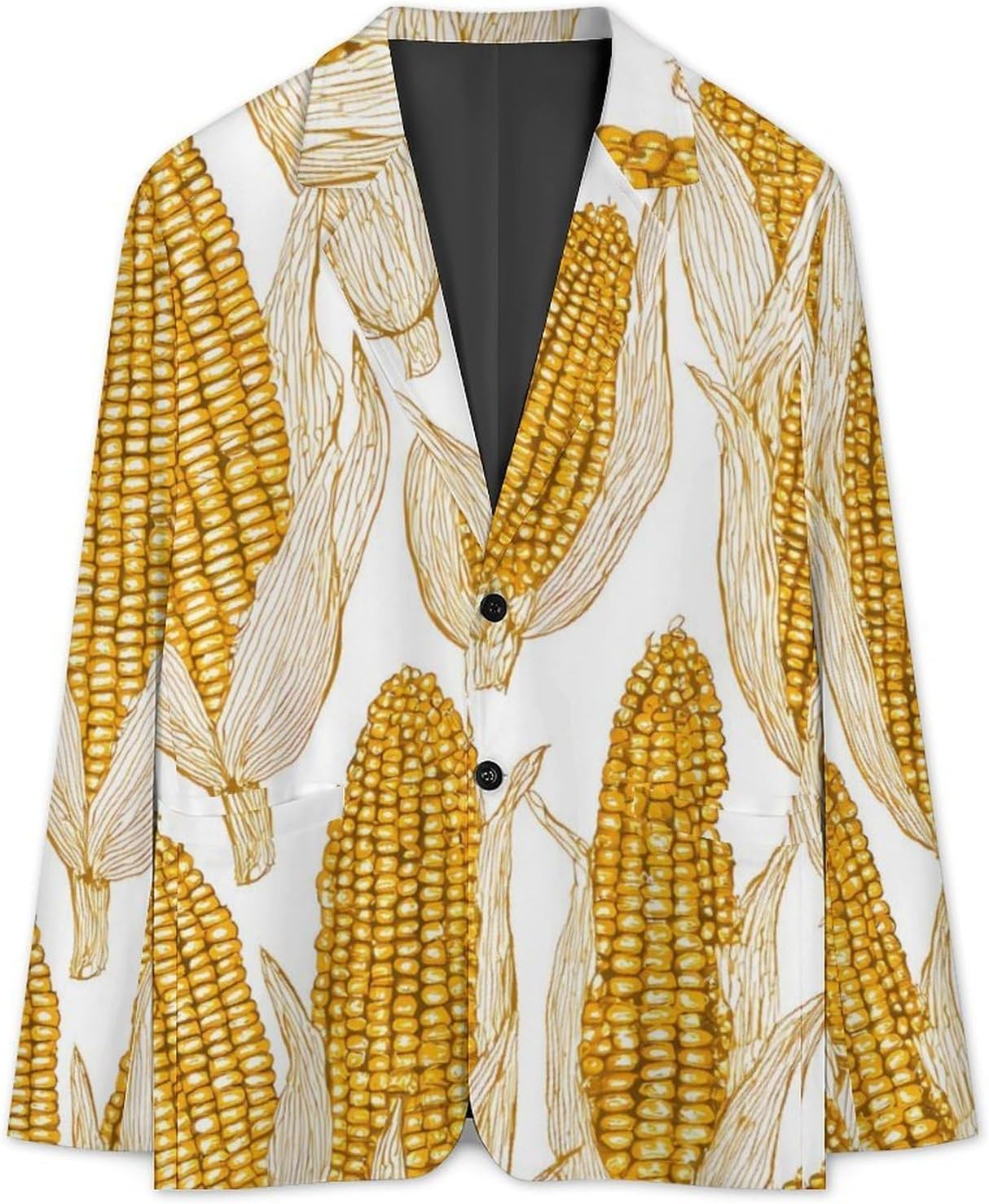 Yellow Corn Classic Suits Blazer for Men Business Tuxedo Jacket