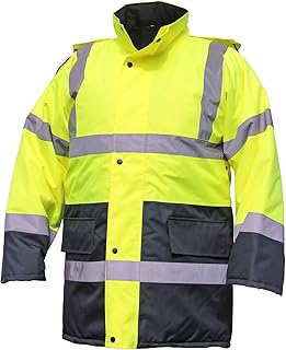 SAS Safety 690-2309 Parka Jacket, Class 3 Yellow with 2