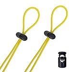Flow Goggle Strap Kit (2-Pack) - Replacement Bungee Cord Straps for Swim Goggles (Solid Yellow)