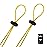 Flow Goggle Strap Kit (2-Pack) - Replacement Bungee Cord Straps for Swim Goggles (Solid Yellow)