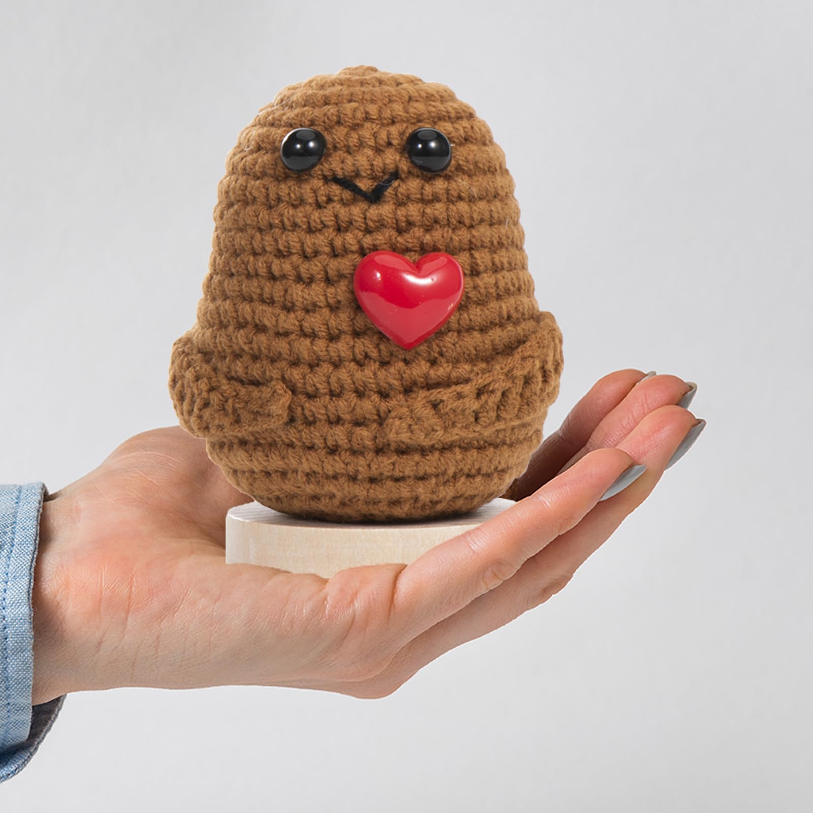 XBOCMY Pocket Hug Positive Potato, Gifts for Boyfriend, Funny Gift for Girlfriend, Motivational Gifts, Small Lucky Charm Best Friend, Small Hug Pocket Hug Potato Lucky Charm