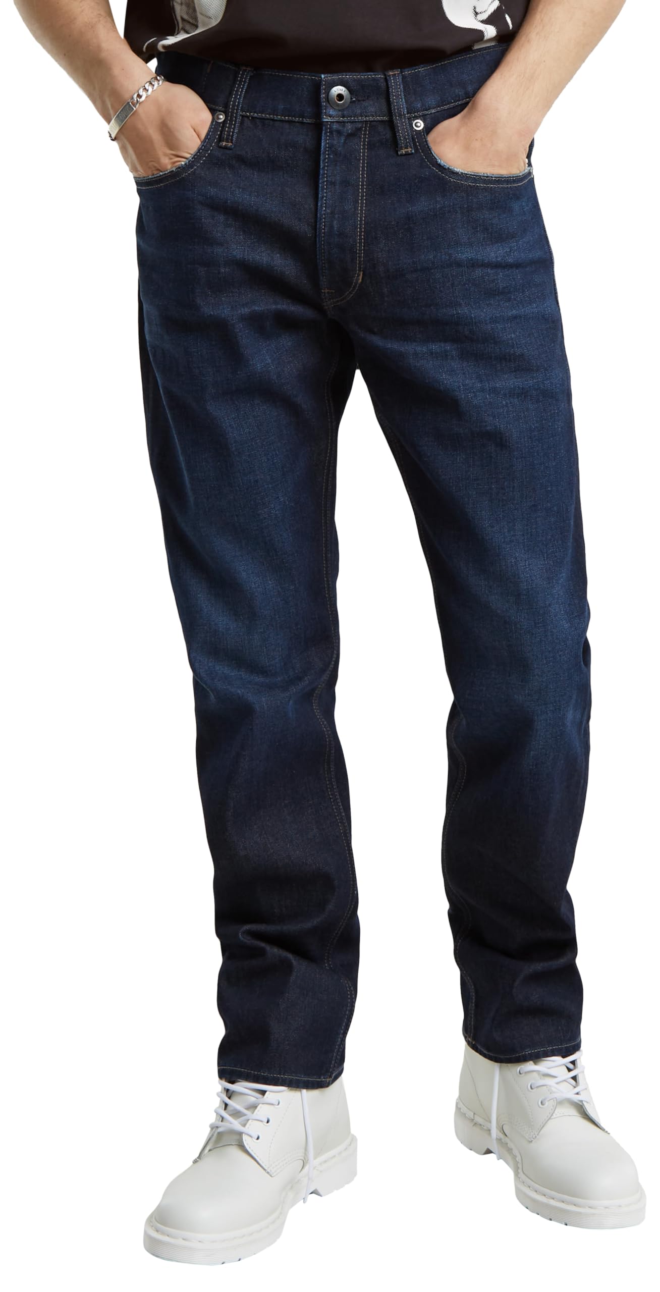 G-Star Men's Blue (Worn In Hourglass D23692-C052-G843) Mosa Straight Jeans, Large