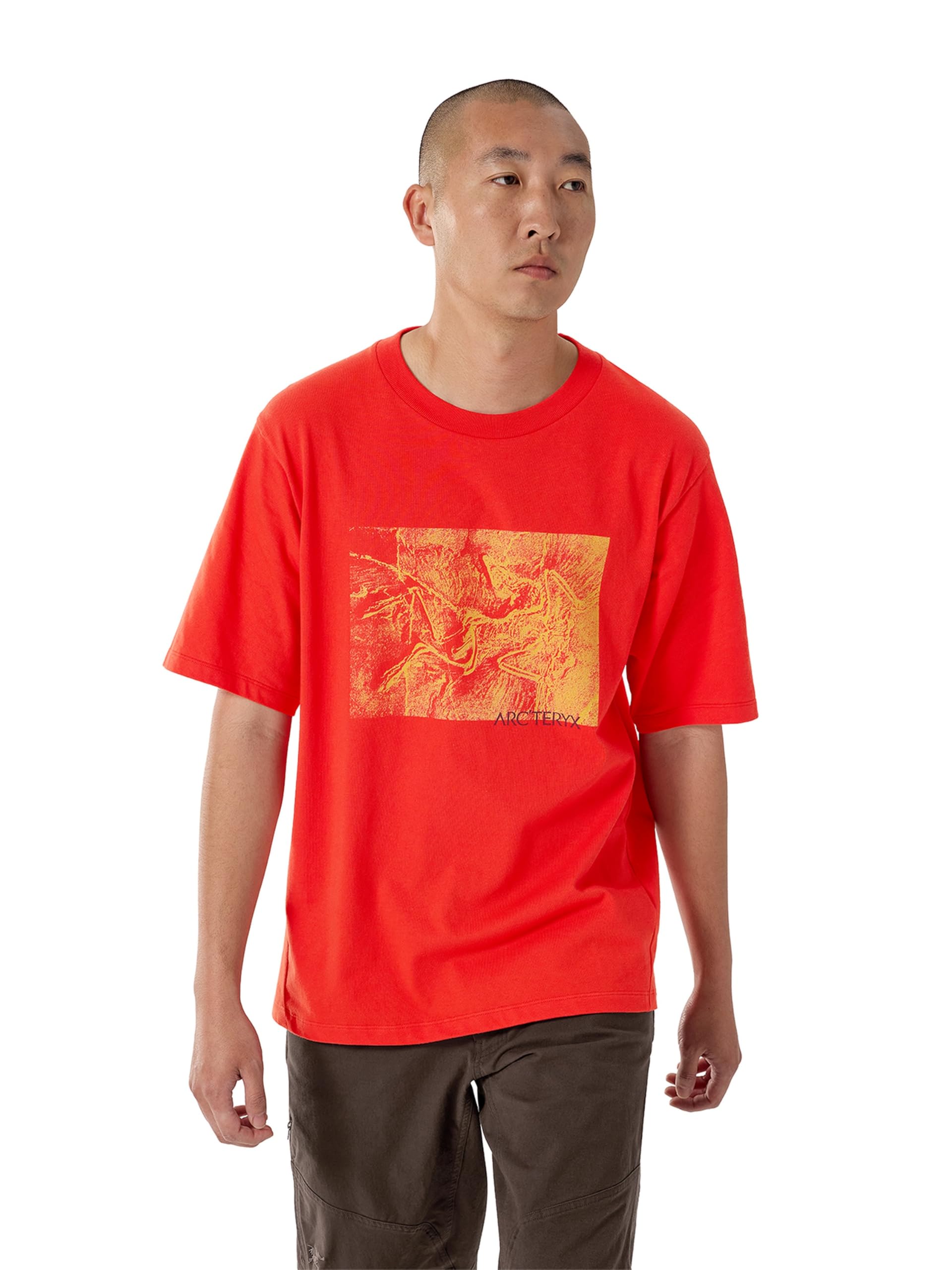 Arc'teryx Kragg Cotton Lithographica SS Men's | Short Sleeve, Heavyweight Cotton Climbing Shirt