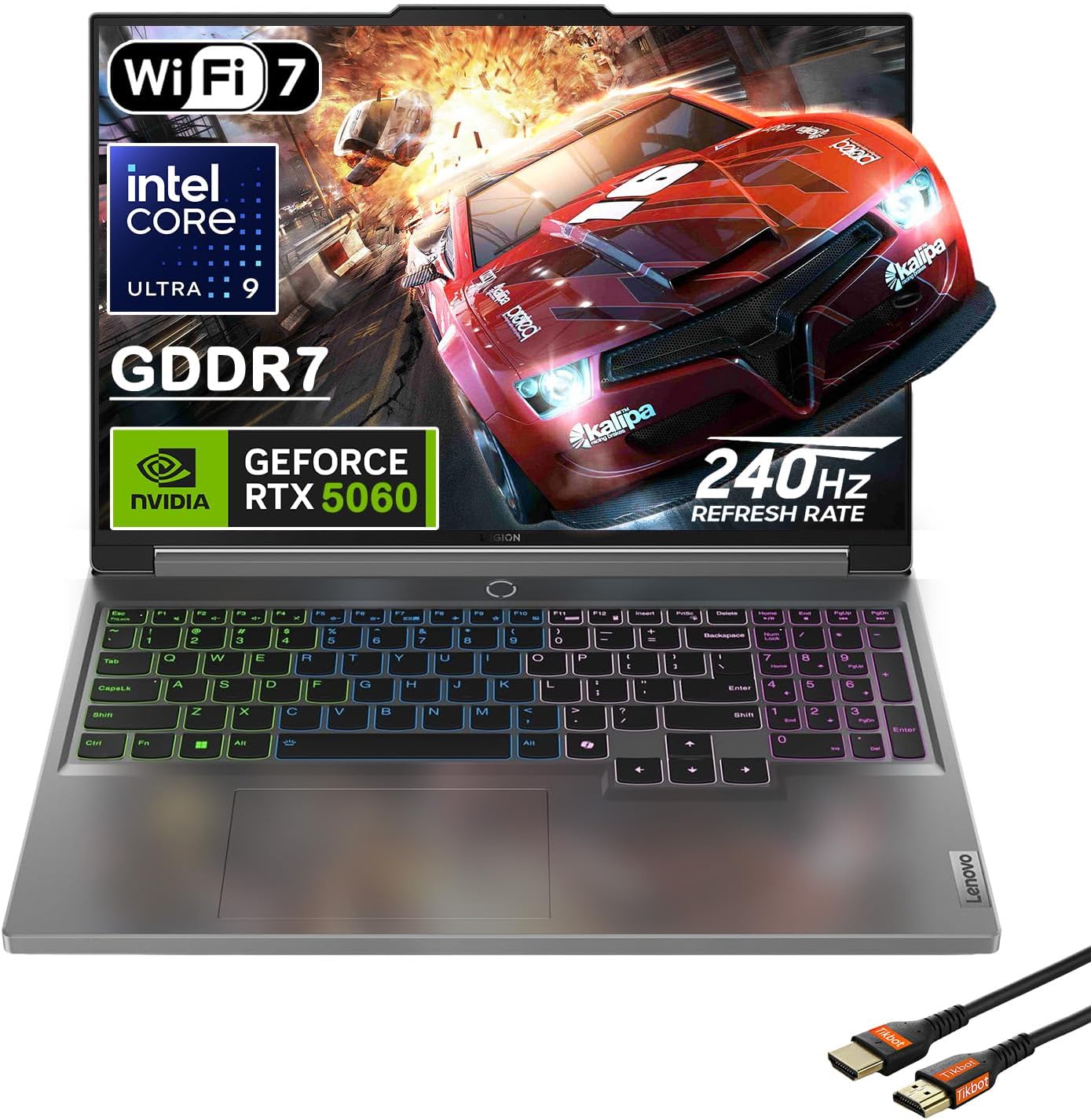 Legion 5i 16" Gaming Laptop - Intel Core Ultra 9 275HX - GeForce RTX 5060 - WQXGA (2560x1600) - Windows 11 Home-W/HDMI Cable (32GB RAM | 1TB PCIe SSD)
