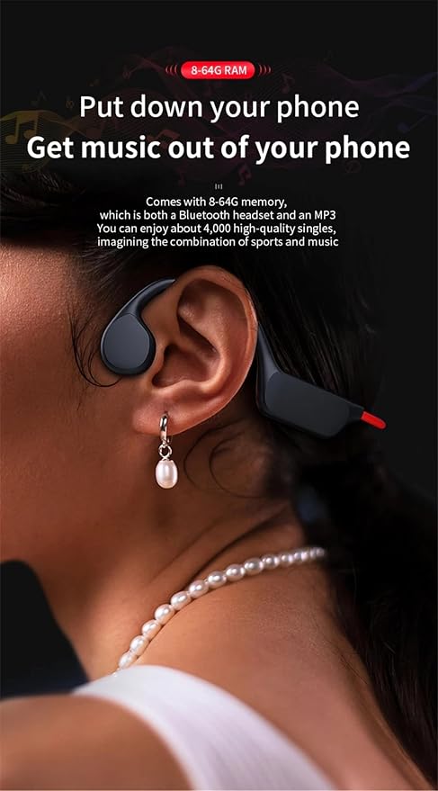 Auriculares Deportivos In Ear Impermeables IPX8 Bluetooth Rojo miniatura 8