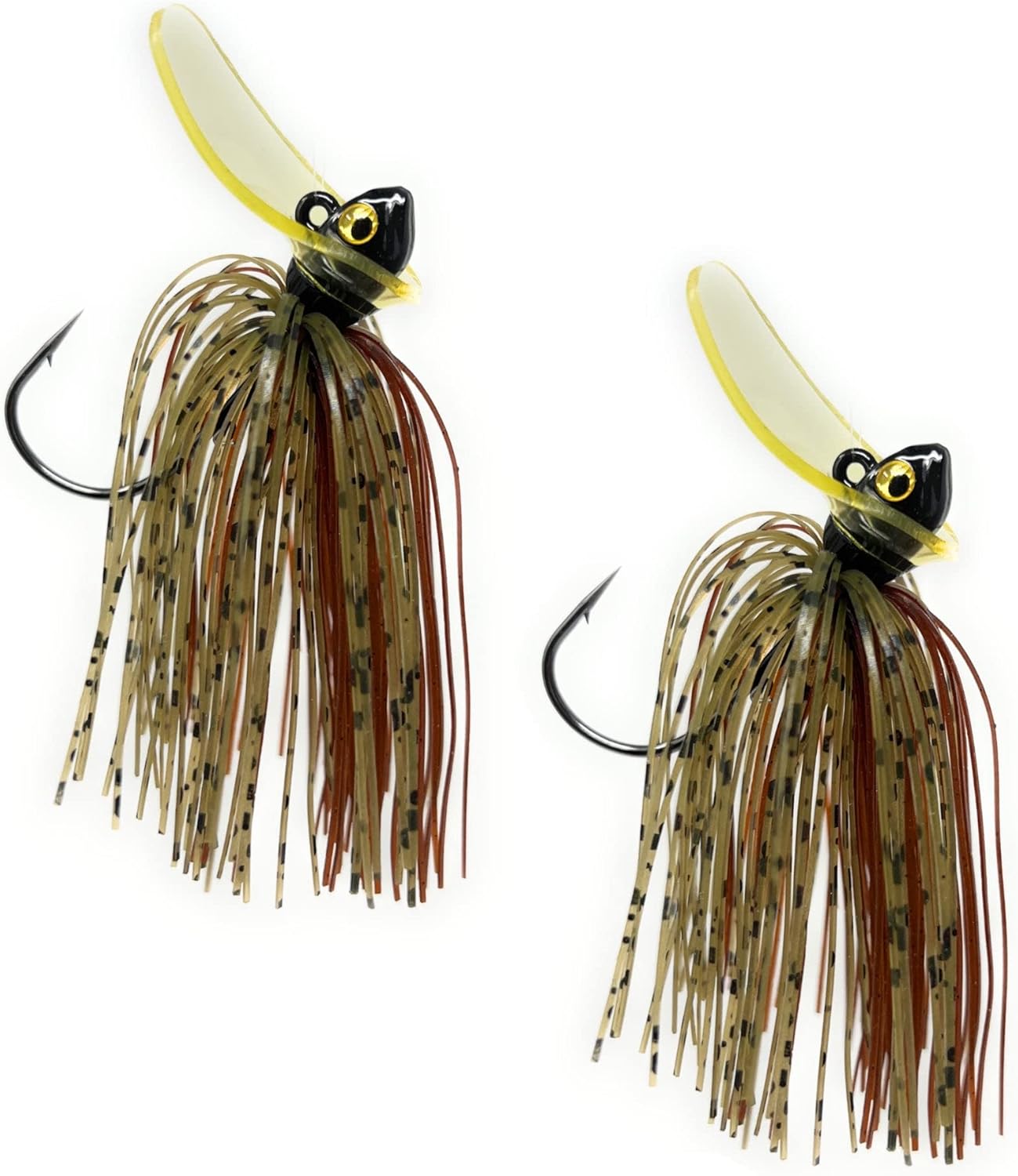 Reaction Tackle Tungsten Scrounger Jig Head for Bass Fishing - 97% Tungsten Fishing Jigs - Ideal Bait for Smallmouth and Largemouth Bass Fishing (2-Pack)