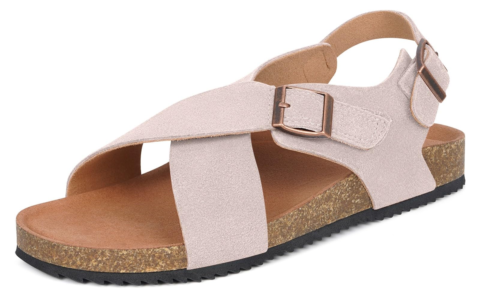 Dokela Sandalias Mujer con Corcho Punta Abierta Ajustables