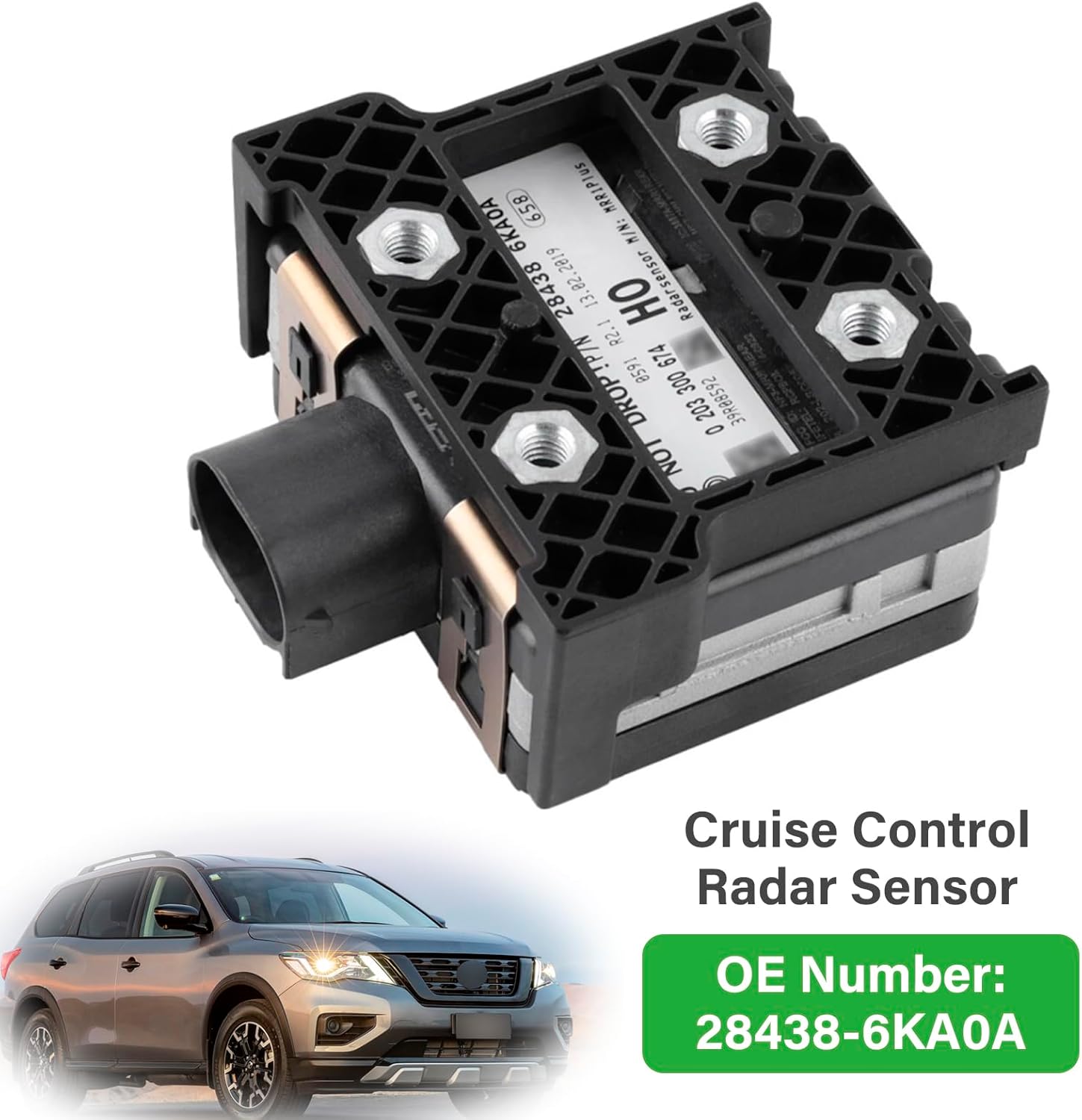 Areyourshop Cruise Control Radar Sensor 28438-6KA0A for Nissan Pathfinder 3.5L 2017-2020 (Platinum, S, SL, SV)