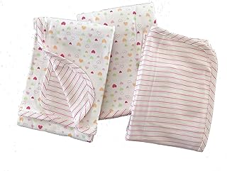 Healthy Body Head To Toe Organic Cotton Baby Blankets - Receiving Blanket 2 Layer Knit Hearts