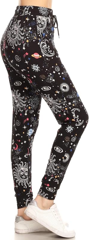 Leggings Depot Women's Jogger Sweatpants with Pockets, Cuffed Track Pants
