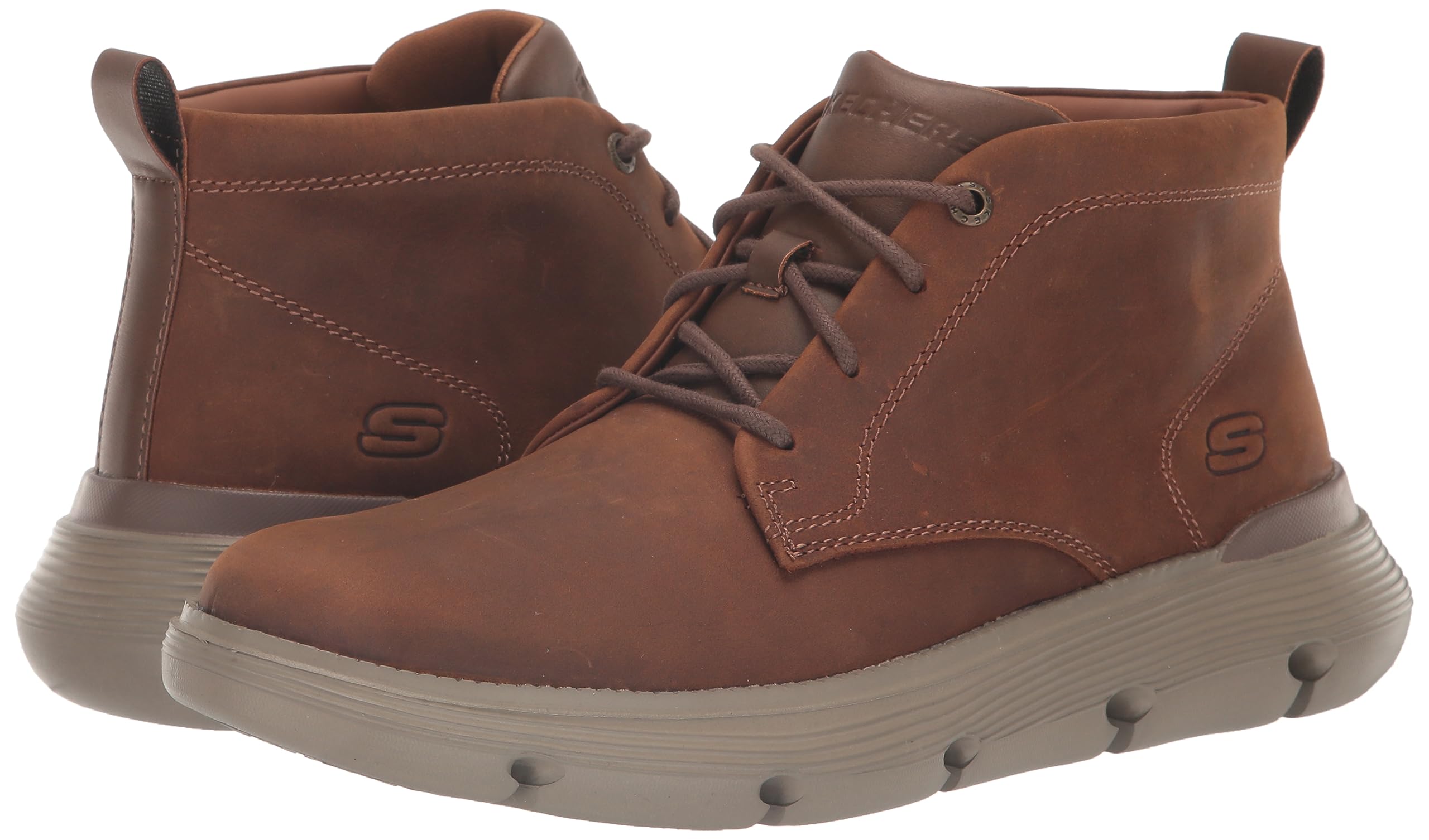 Skechers USA Men's Garza-Fontaine, Botas Modelo Chukka Hombre, 0