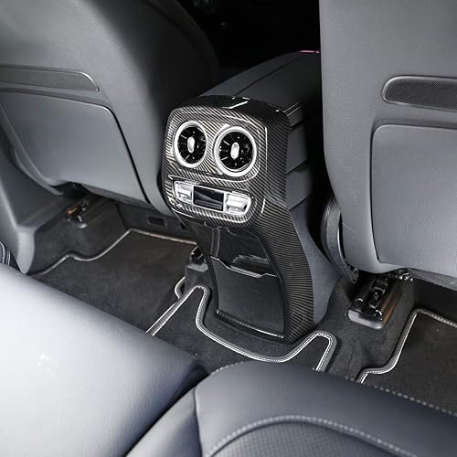 Miniatura 3 de YIWANG Marco de ventilación de aire cromado ABS para Mercedes Benz Clase G W463 G500 G550 G63 2019 2020 Accesorios (fibra de carbono)