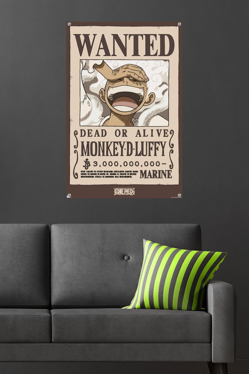 Amazon.com: One Piece - Monkey D Luffy Wanted Poster Wall Poster