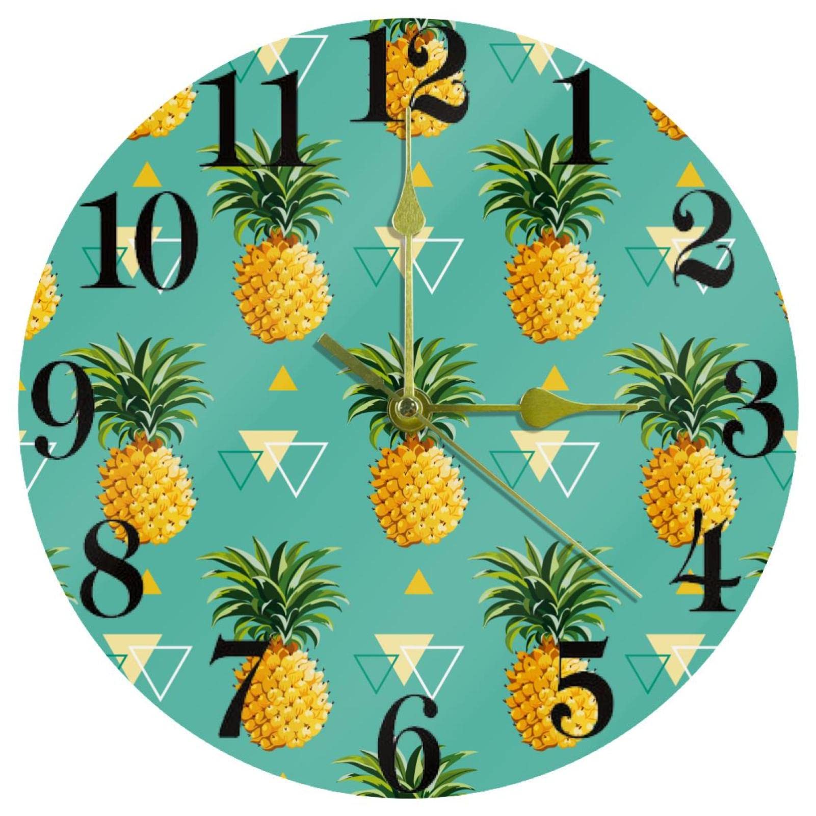 Horloge murale silencieuse quartz sans bruit pour chambre et bureau