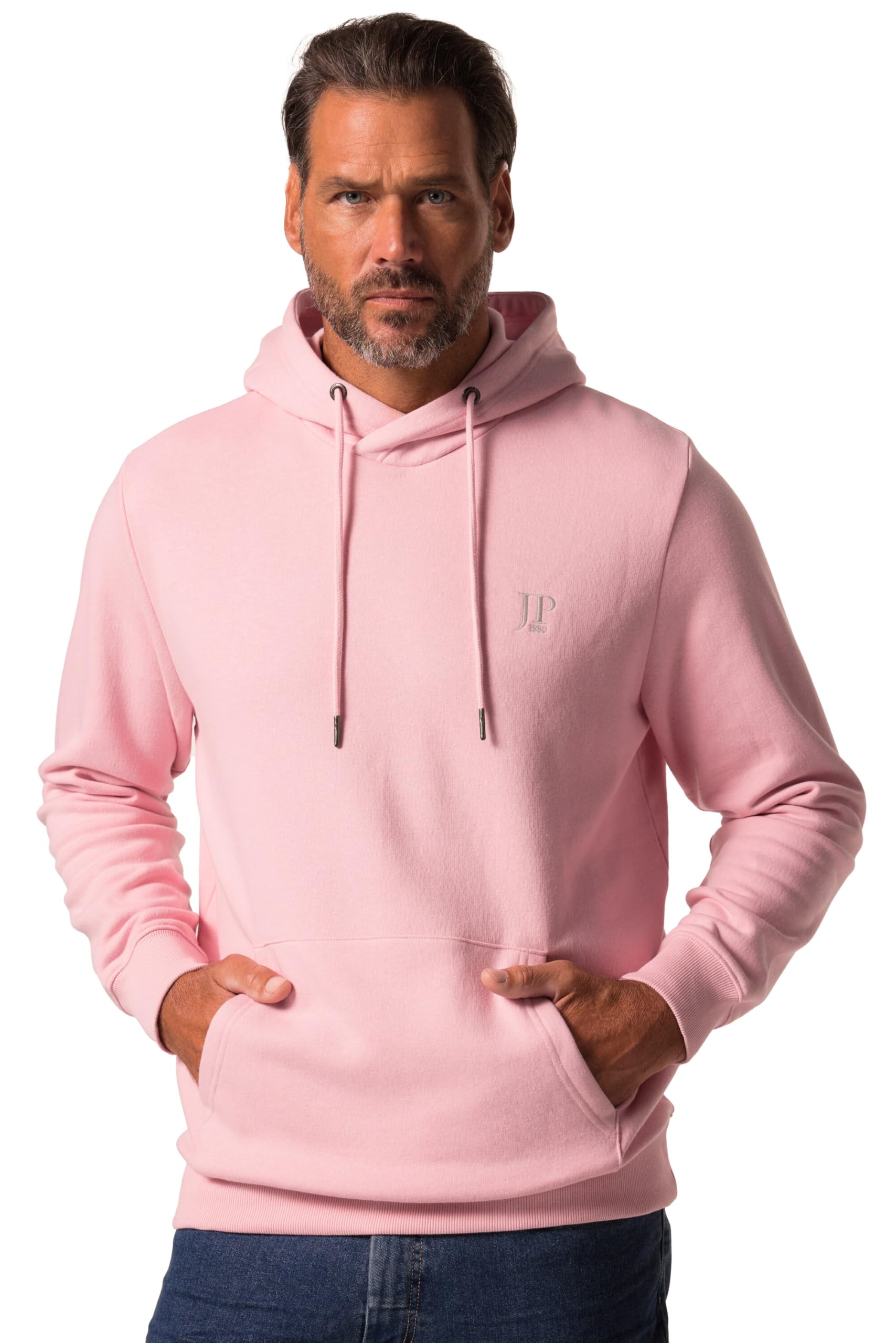 JP 1880 Herren große Größen Übergrößen Menswear L-8XL Hoodie, Kapuze, Kängurutasche 825950