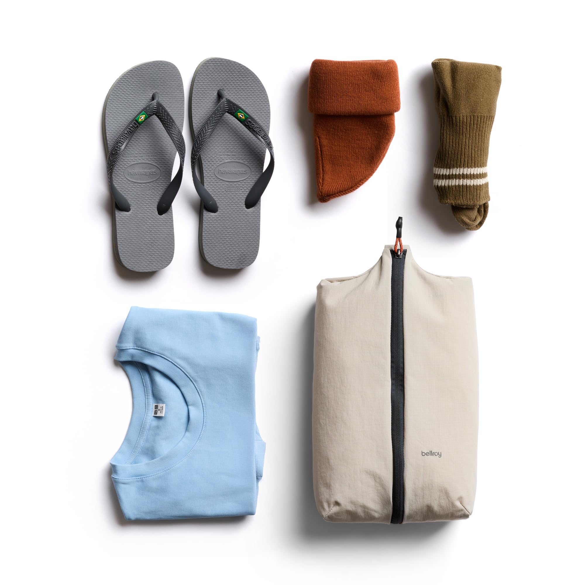 Bellroy Lite Packing Caddy 8 L (Organisateur de Bagage Agile zippé pour Petits et Grands Voyages) - Ash | Cube de rangement de voyage de 8 L et solution de rangement zippée pour les voyages près ou loin