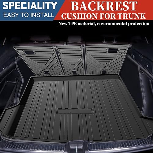 Miniatura 2 de Ajuste personalizado para Audi Q8RS Q8 2019-2023, alfombrilla de respaldo de elastómero termoplástico, forro de carga para Audi Q8RS Q8 2019 2020