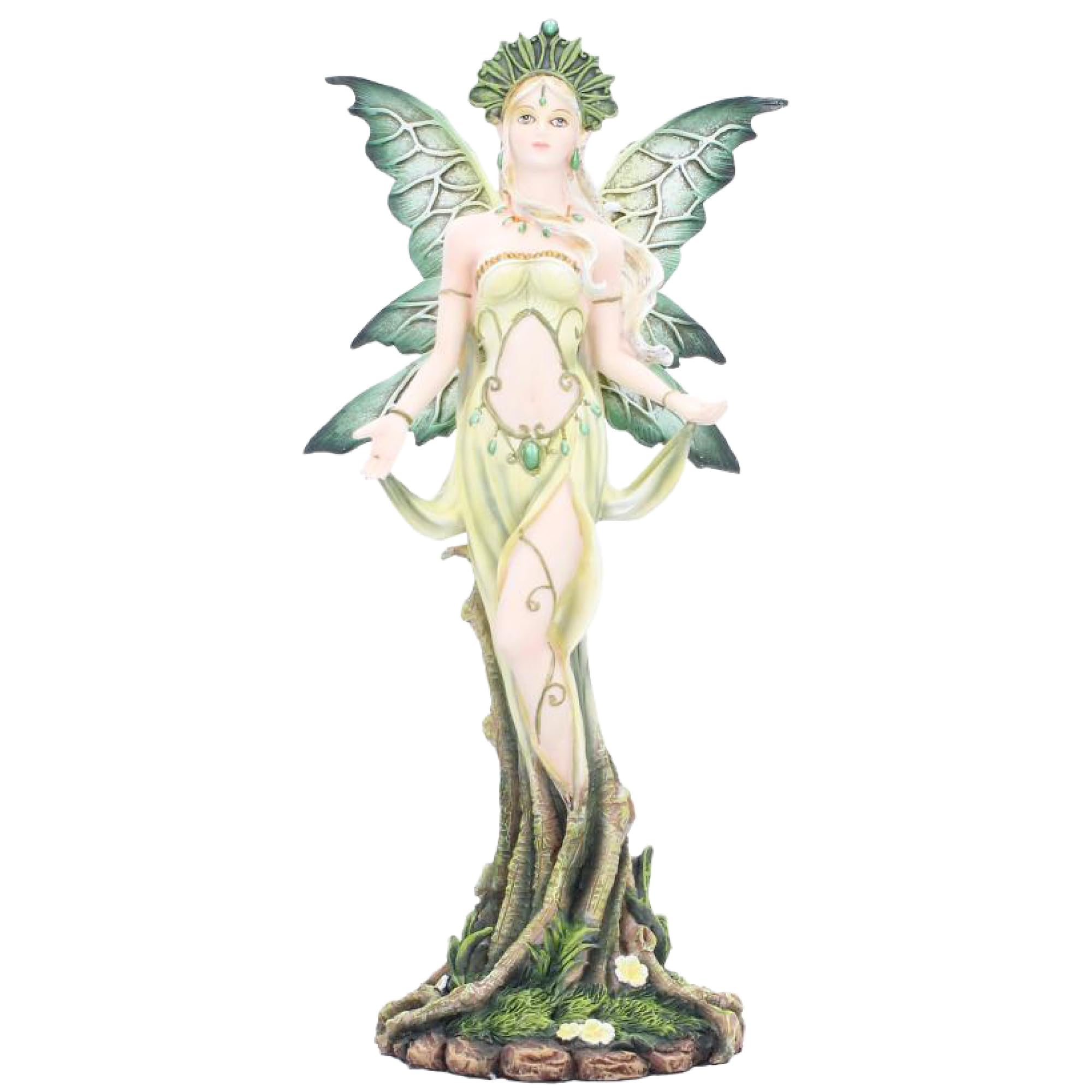 Nemesis Now Green Forest Guardian – Resin Woodland Sculpture, Hand-Painted Fantasy Decor, Fairy Garden Accent