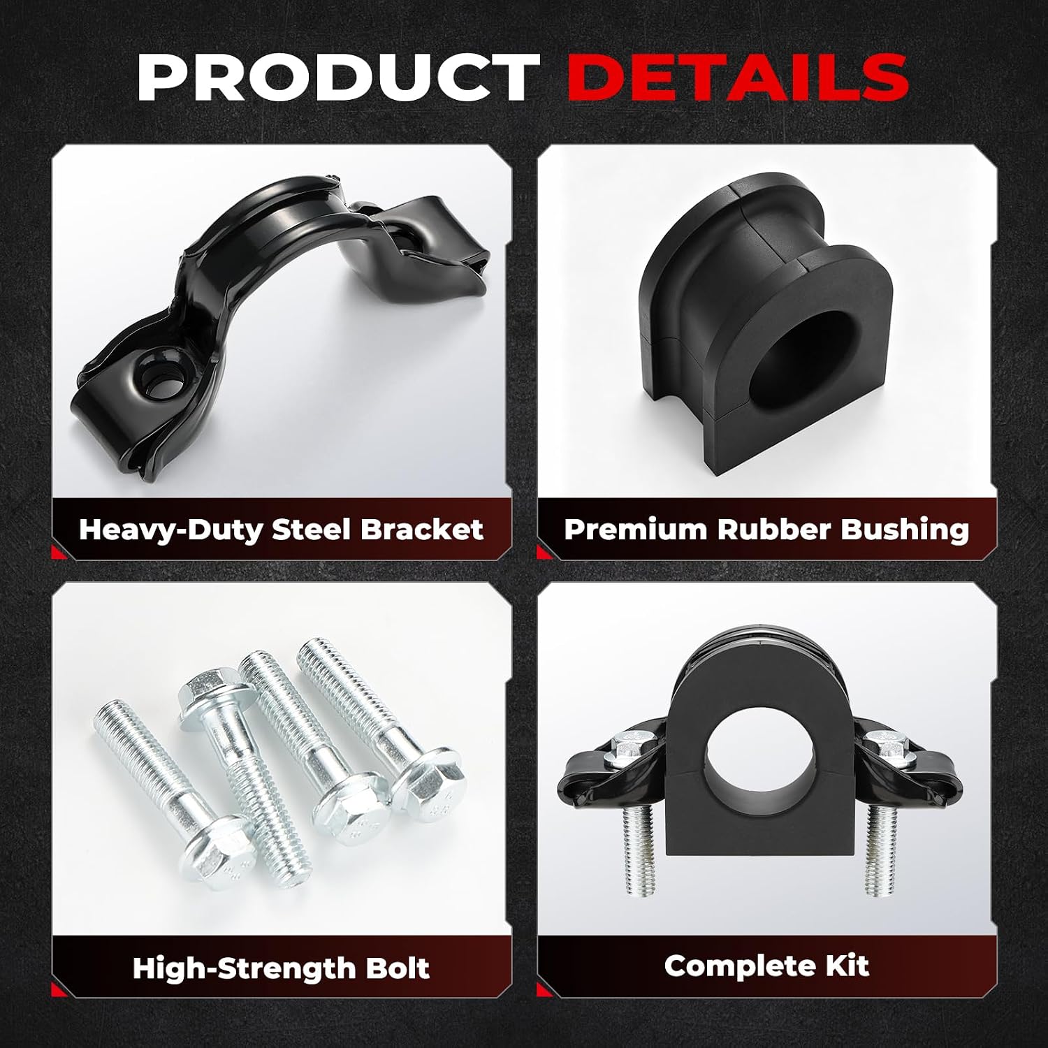 928564 Front Sway Bar Bushing Kit Fits Silverado Sierra 2007-2020